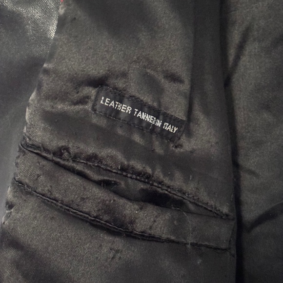 Vintage Men's Leather Jacket; Black; XXL size - Picture 10 of 14